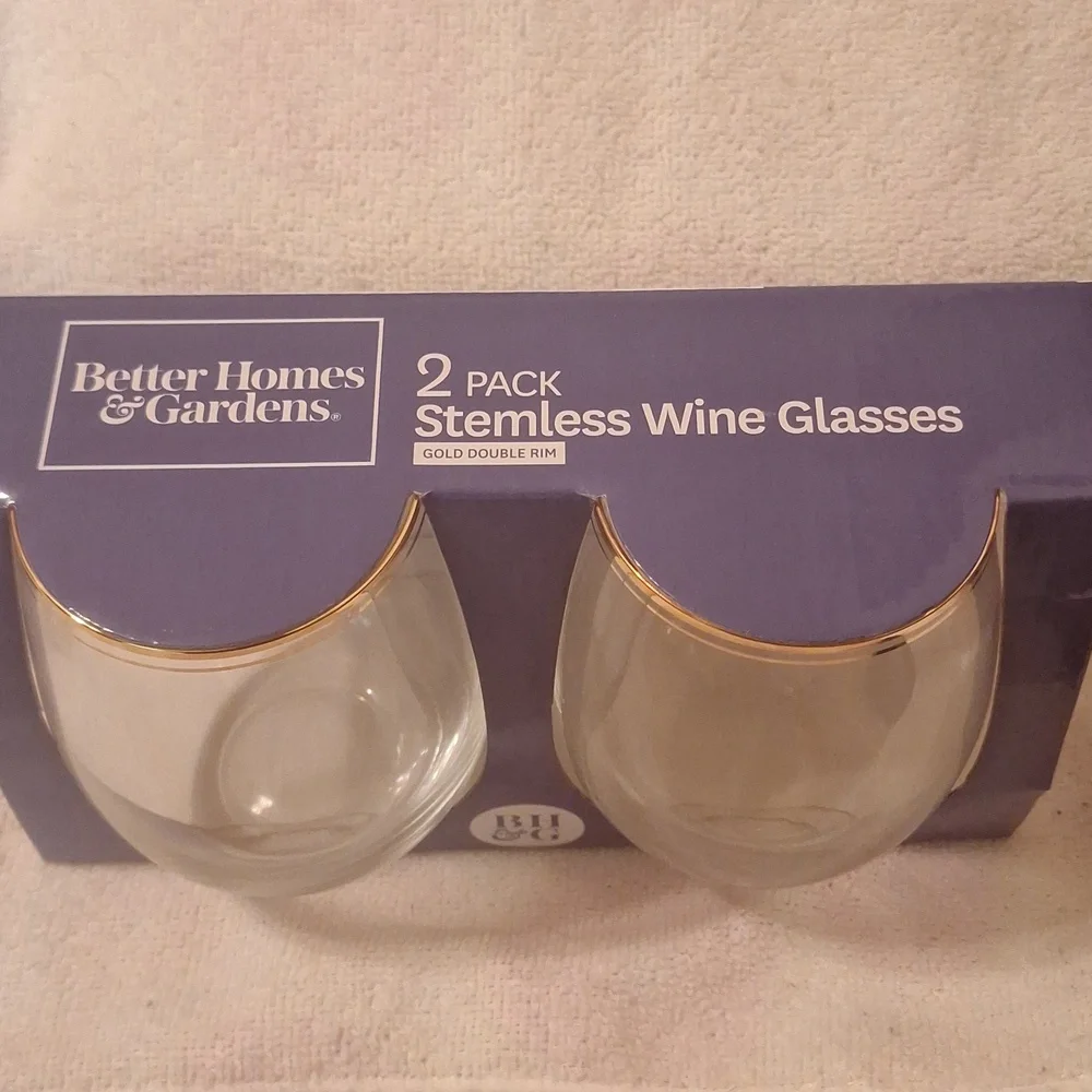 Better Homes & Gardens‎ Stemless Wine Glasses 2 pack
